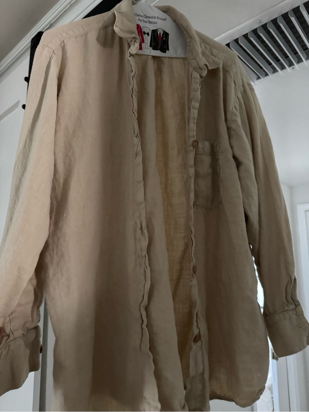 Mate the Label Natural Linen Button-Up Shirt